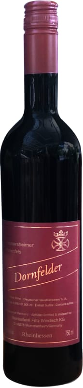 Weingut Fritz Windisch Heimersheimer Rotenfels Dornfelder 2022 Front Bottle Shot