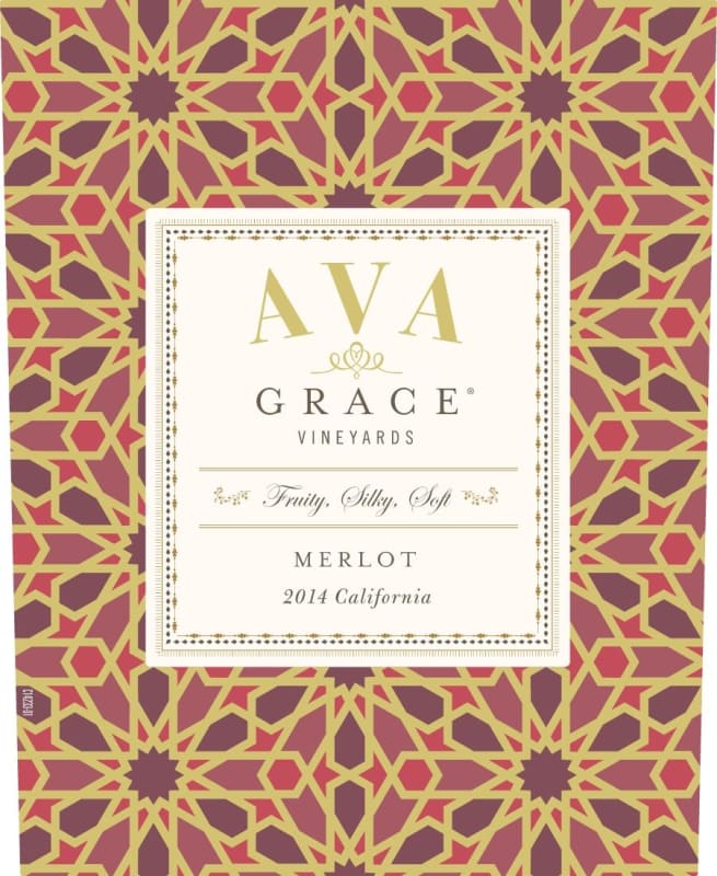 AVA Grace Merlot 2014 Front Label