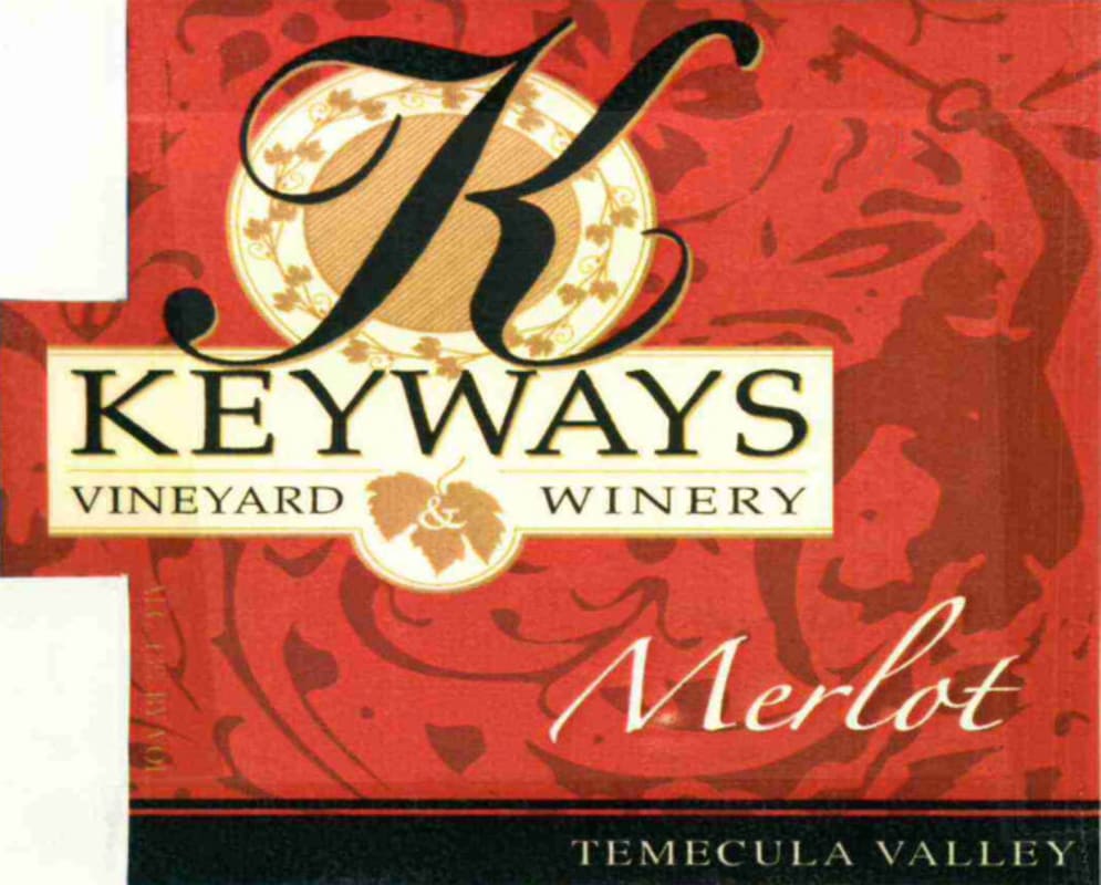 Keyways Vineyard Winery Merlot 2012 Front Label