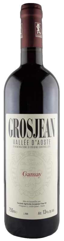 Grosjean Vallee d'Aoste Gamay 2024 Front Bottle Shot