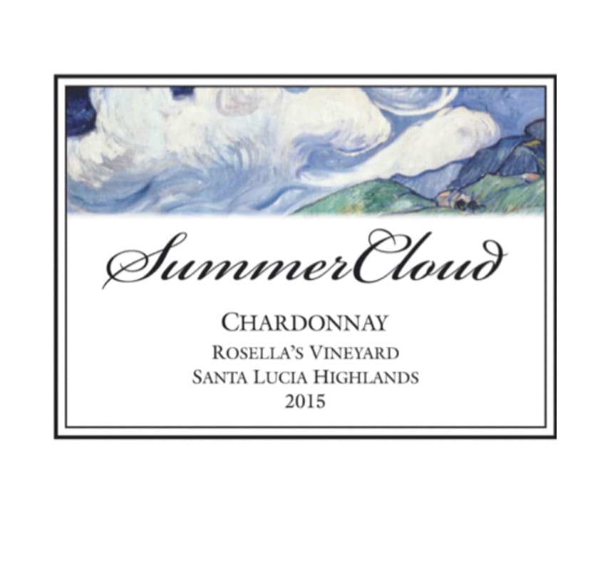 Summercloud Rosella's Vineyard Chardonnay 2015 Front Label