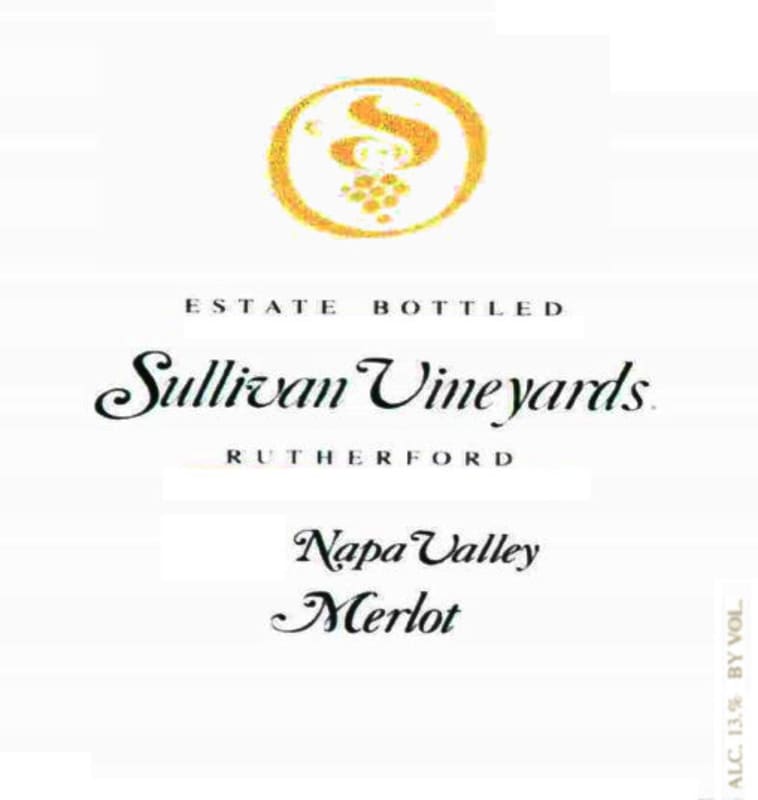 Sullivan Rutherford Estate Merlot 2003 Front Label