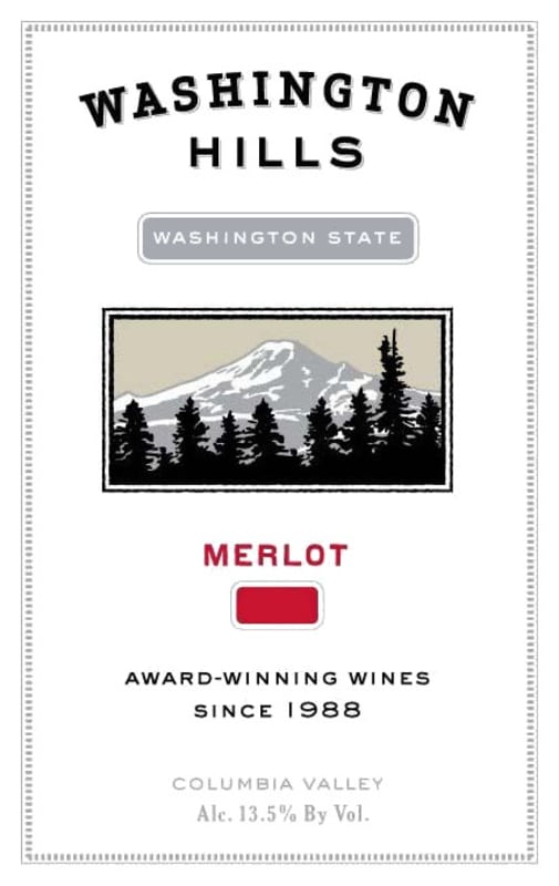 Washington Hills Merlot 2008 Front Label