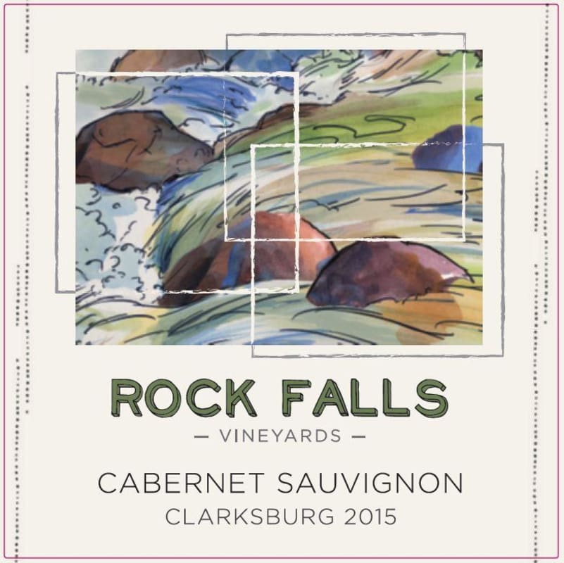 Rock Falls Vineyards 2015 Front Label