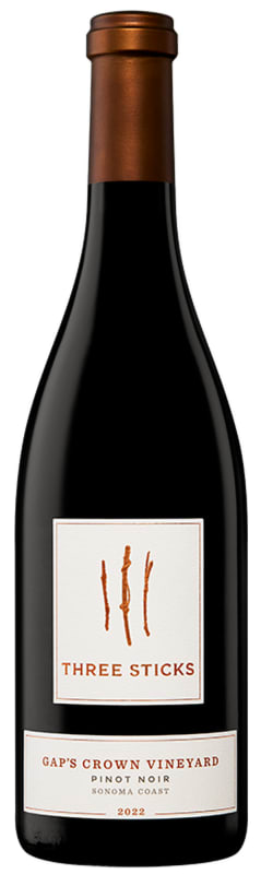 Three Sticks Gap's Crown Vineyard Pinot Noir 2022 Front Bottle Shot