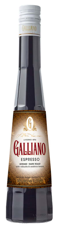 Galliano Espresso Liqueur (375ML half-bottle) Front Bottle Shot