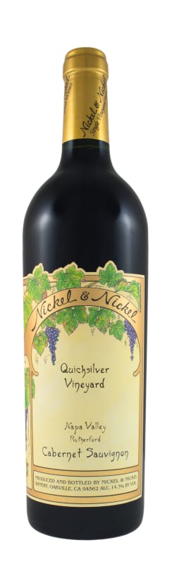 Nickel & Nickel Quicksilver Cabernet Sauvignon 2019 Front Bottle Shot