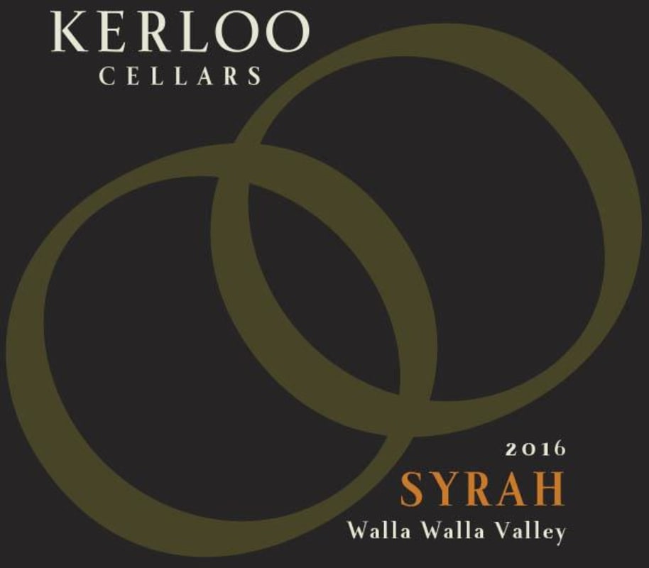 Kerloo Cellars Syrah 2016 Front Label