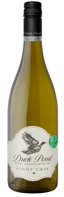 Duck Pond Willamette Valley Pinot Gris 2021 Front Bottle Shot