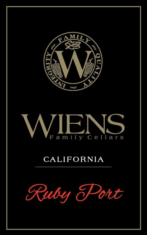 Wiens Cellars Ruby Port Front Label