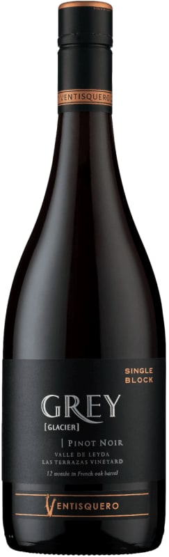 Vina Ventisquero Grey Glacier Las Terrazas Vineyard Single Block Pinot Noir 2020 Front Bottle Shot