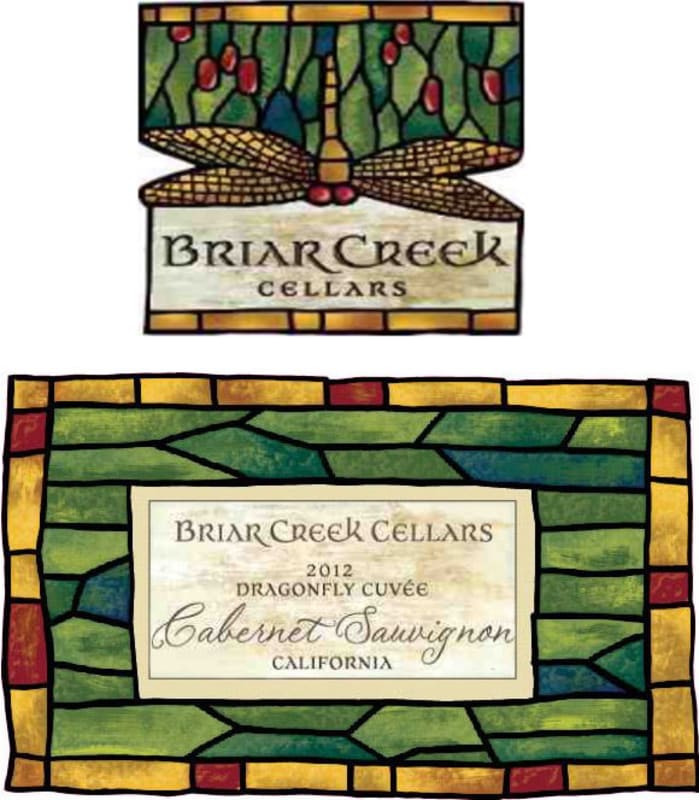 Briar Creek Cellars Dragonfly Cuvee Merlot 2012 Front Label