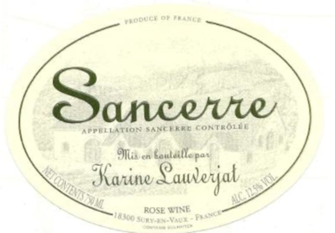 Karine Lauverjat Sancerre Rose 2021 Front Label