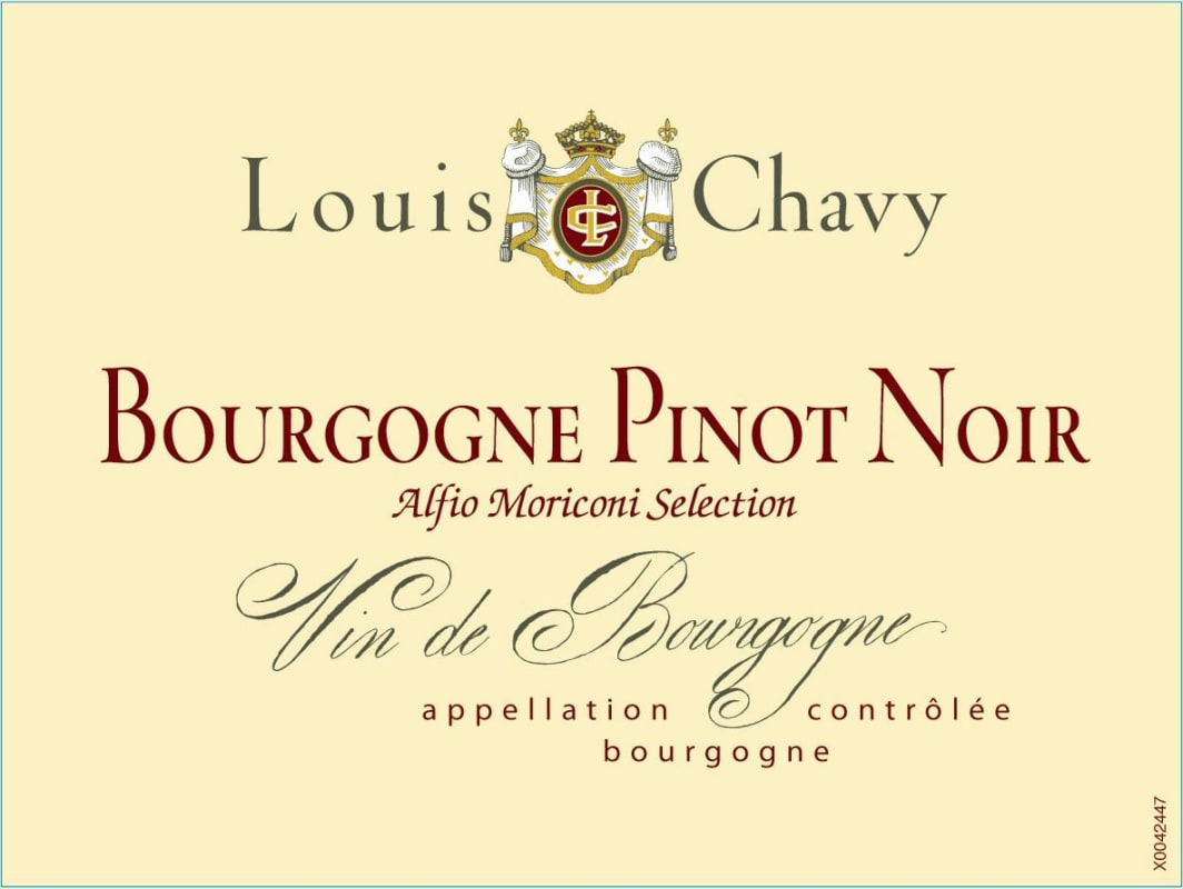 Louis Chavy Bourgogne Pinot Noir 2016 Front Label