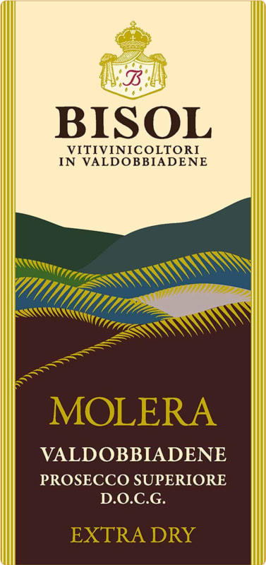 Bisol Molera Prosecco Superiore 2015 Front Label