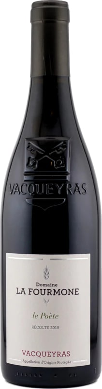 Domaine La Fourmone Vacqueyras Le Poete 2022 Front Bottle Shot