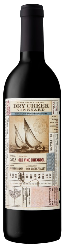 Dry Creek Vineyard Old Vine Zinfandel 2022 Front Bottle Shot