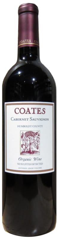 Coates Vineyards Organic Cabernet Sauvignon 2015 Front Bottle Shot