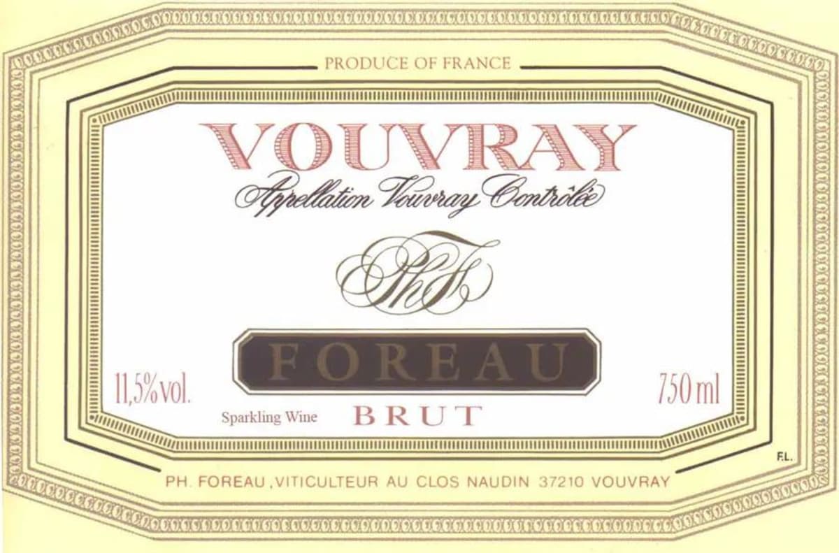 Philippe Foreau Vouvray Brut Cuvee 2011 Front Label