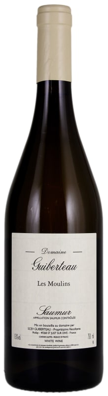 Domaine Guiberteau Saumur Les Moulins Blanc 2017 Front Bottle Shot