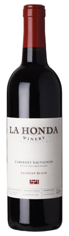 La Honda Winery Salinian Block Cabernet Sauvignon 2016 Front Bottle Shot