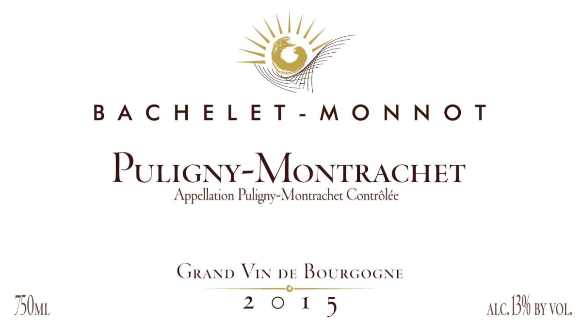 Domaine Bachelet-Monnot Puligny-Montrachet 2015 Front Label