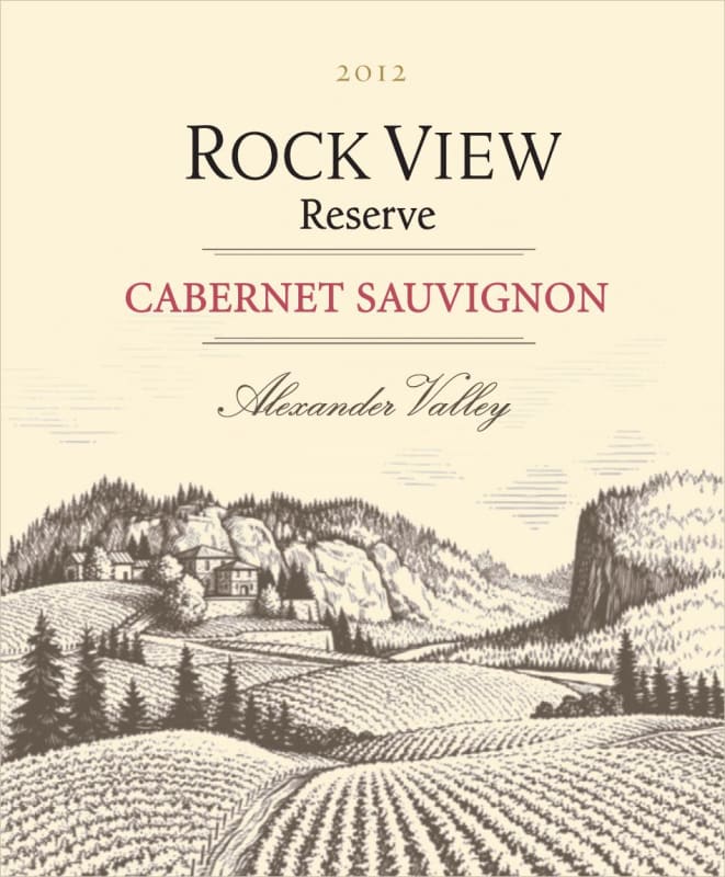 Rock View Reserve Cabernet Sauvignon 2012 Front Label
