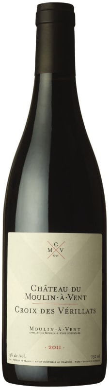 Chateau du Moulin-a-Vent Croix des Verillats 2011 Front Bottle Shot