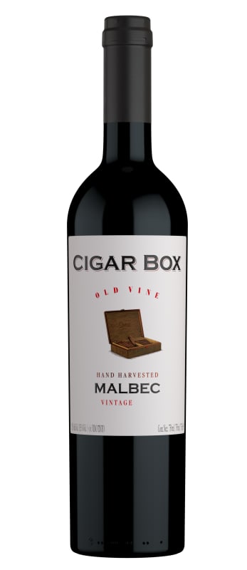 Cigar Box Old Vine Malbec 2021 Front Bottle Shot