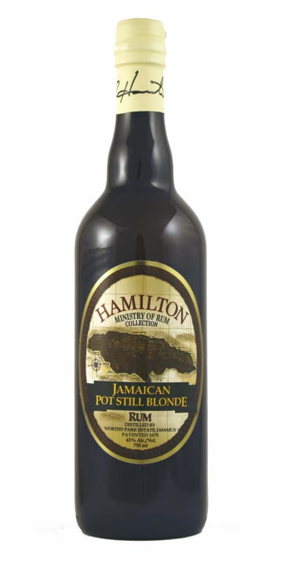 Hamilton Jamaican Pot Still Blonde Rum Front Bottle Shot