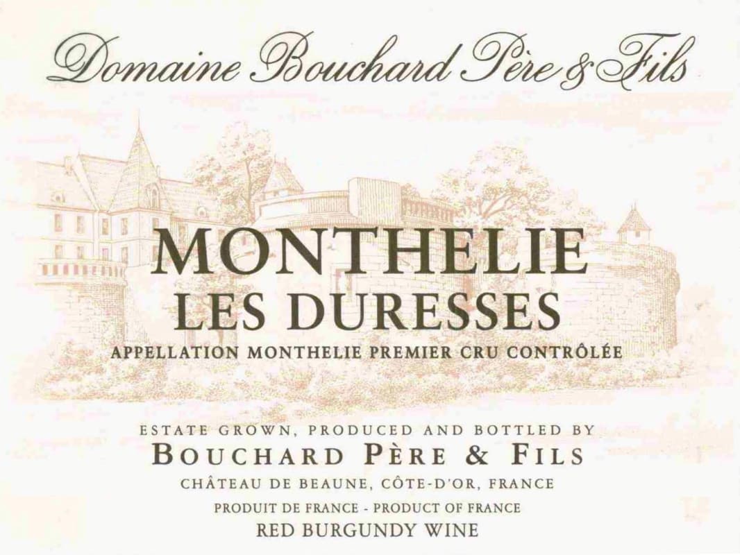 Bouchard Pere & Fils Monthelie Les Duresses Premier Cru 2010 Front Label