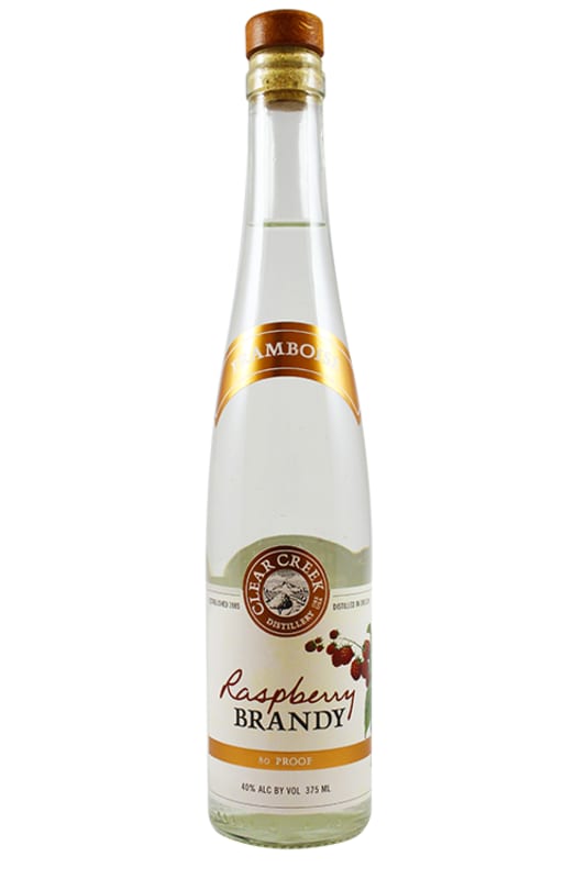 Clear Creek Raspberry Brandy (375ML half-bottle) Front Bottle Shot