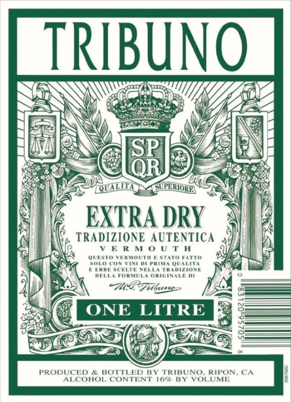 Tribuno Extra Dry Front Label