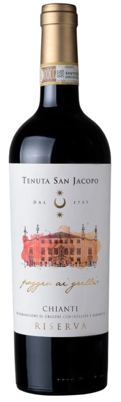 Tenuta San Jacopo Poggio ai Grilli Chianti Riserva 2018 Front Bottle Shot