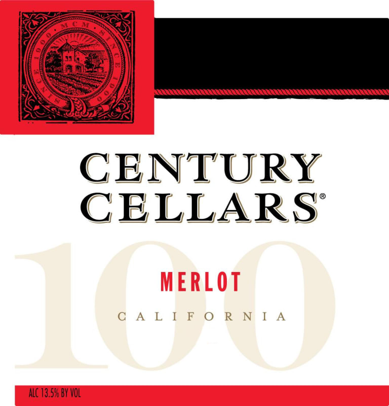 Beaulieu Vineyard Century Cellars Merlot 2015 Front Label