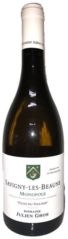Domaine Julien Gros Savigny-les-Beaune Clos du Village Monopole Blanc 2016 Front Bottle Shot