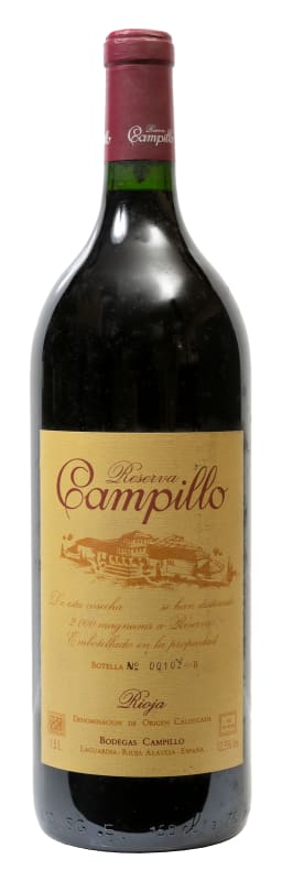Bodegas Campillo Reserva Rioja 1996 Front Bottle Shot