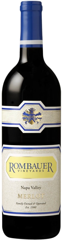 Rombauer Merlot 2019 Front Bottle Shot