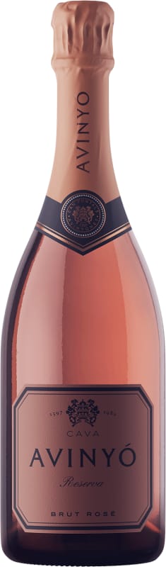 Avinyo Reserva Brut Rose Cava 2022 Front Bottle Shot