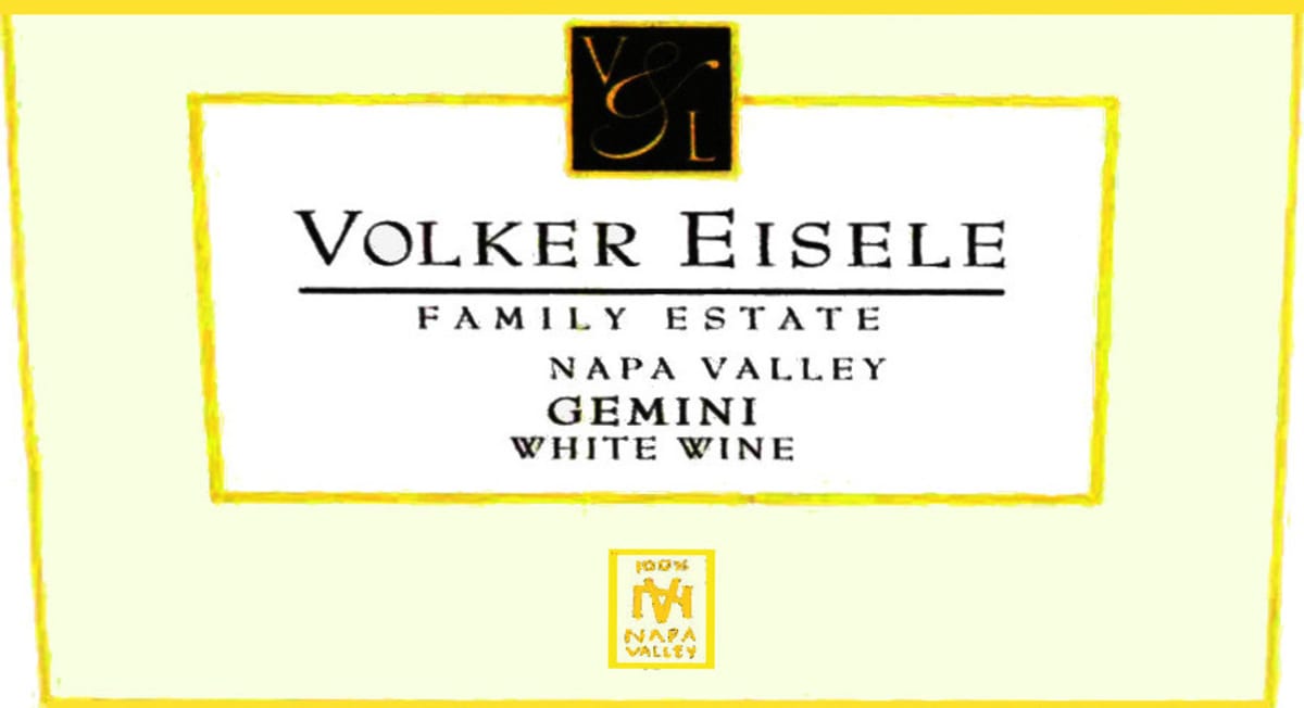 Volker Eisele Gemini White 2007 Front Label