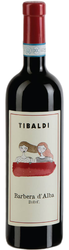 Tibaldi Barbera d'Alba 2018 Front Bottle Shot