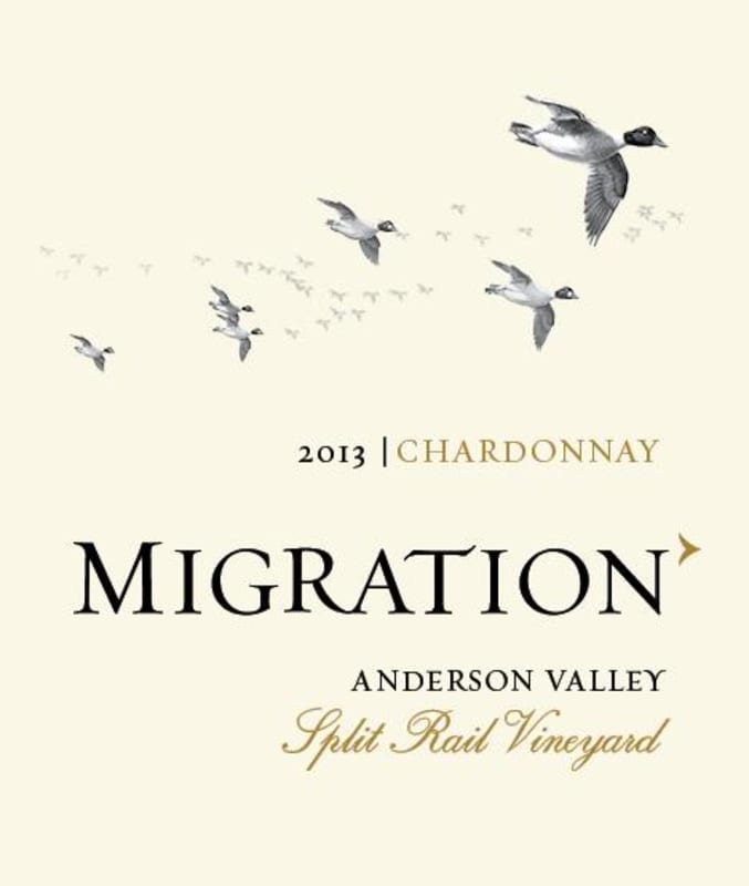 Migration Split Rail Vineyard Chardonnay 2013 Front Label