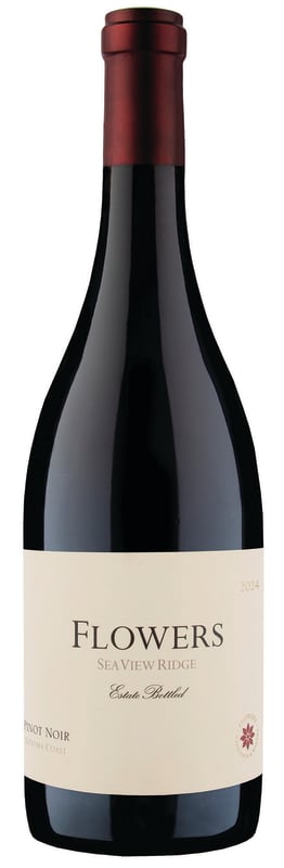 Flowers Sea View Ridge Estate Pinot Noir 2024 Front Bottle Shot