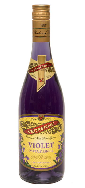 Vedrenne Violet Liqueur Front Bottle Shot