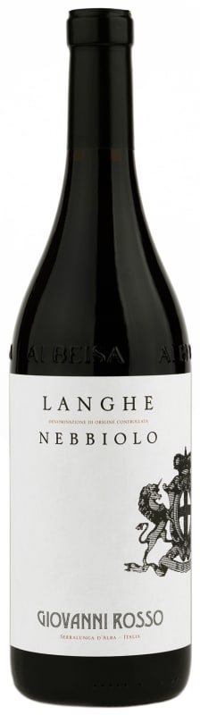 Giovanni Rosso Langhe Nebbiolo 2021 Front Bottle Shot