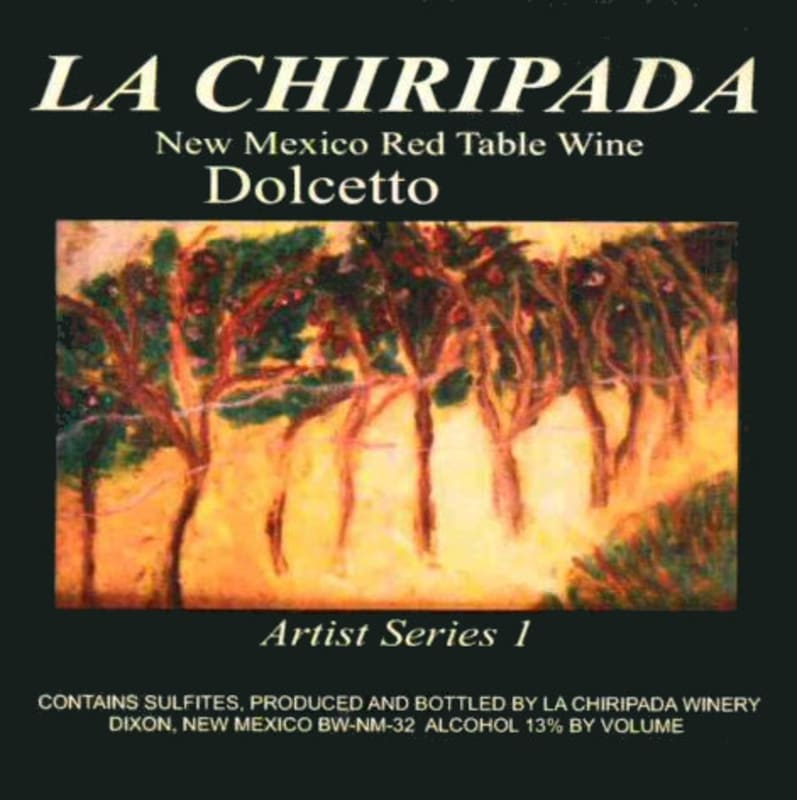 La Chiripada Winery Artist Series 1 Dolcetto 2010 Front Label