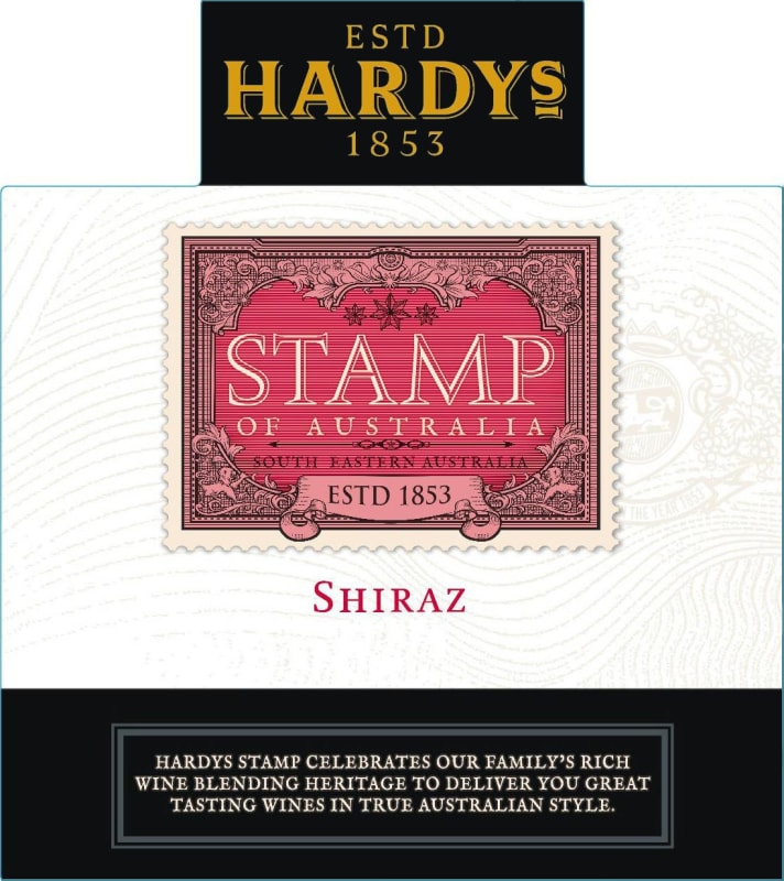 Hardys Stamp of Australia Shiraz 2015 Front Label