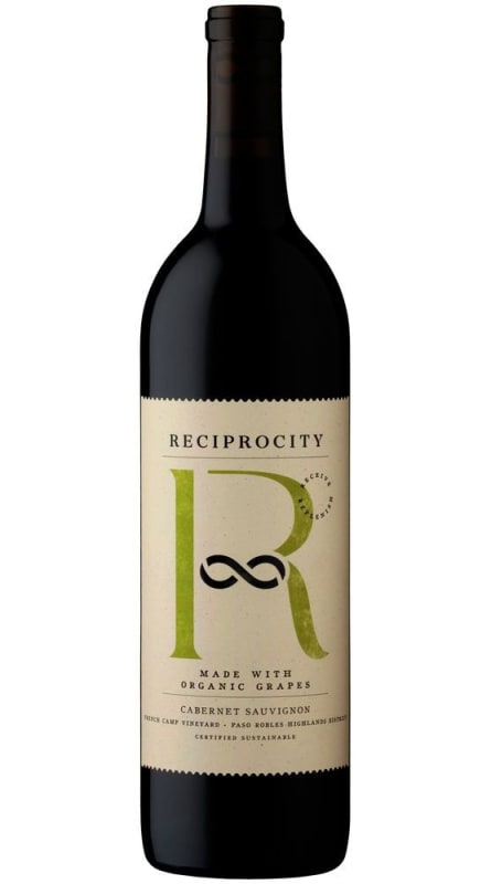 Reciprocity Organic Cabernet Sauvignon 2020 Front Bottle Shot