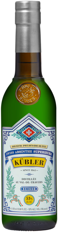 Kubler Absinthe (375ML half-bottle) Front Bottle Shot