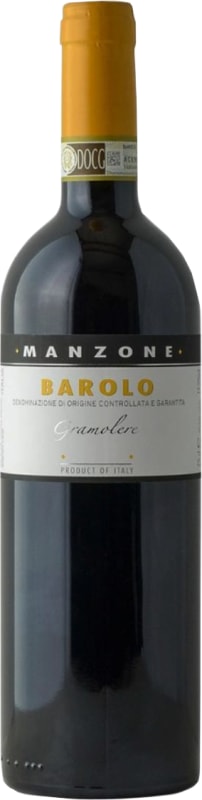 Manzone Barolo Gramolere 2018 Front Bottle Shot